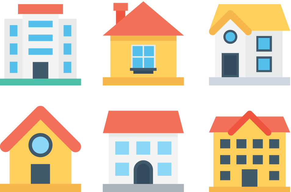 six houses